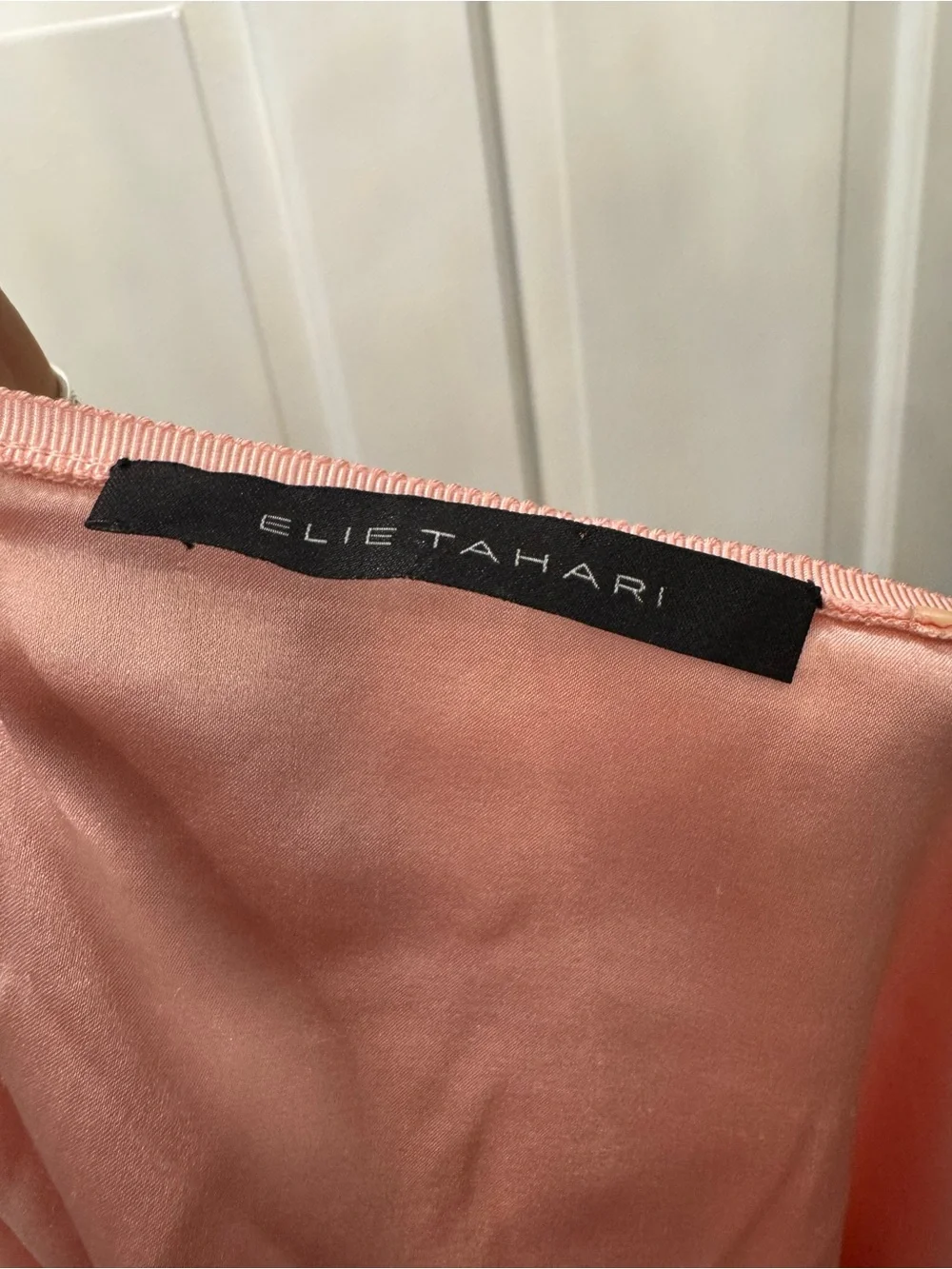 pink silk pleated mini skirt